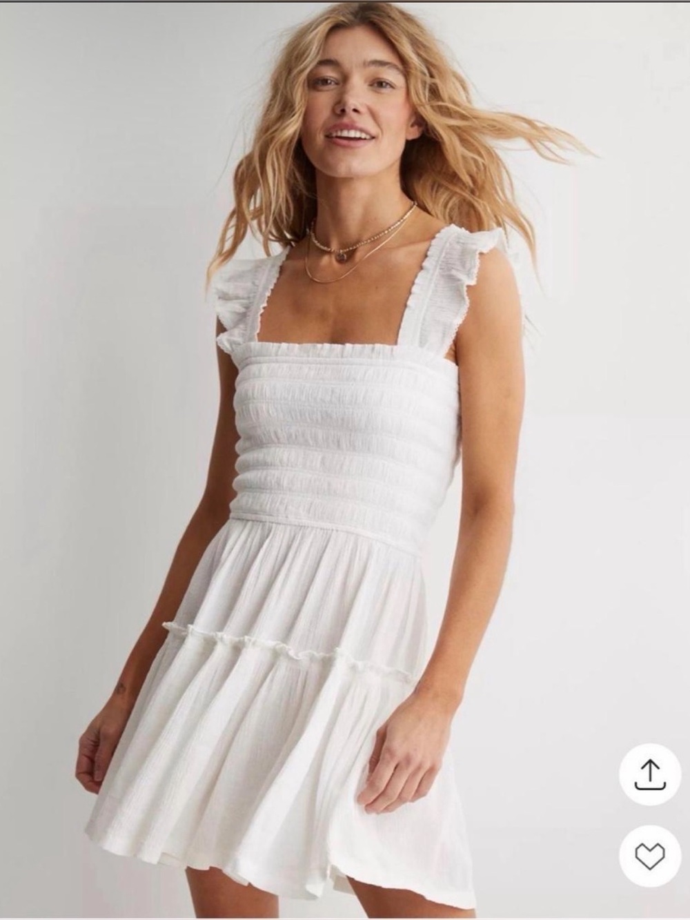 Aerie white mini dress